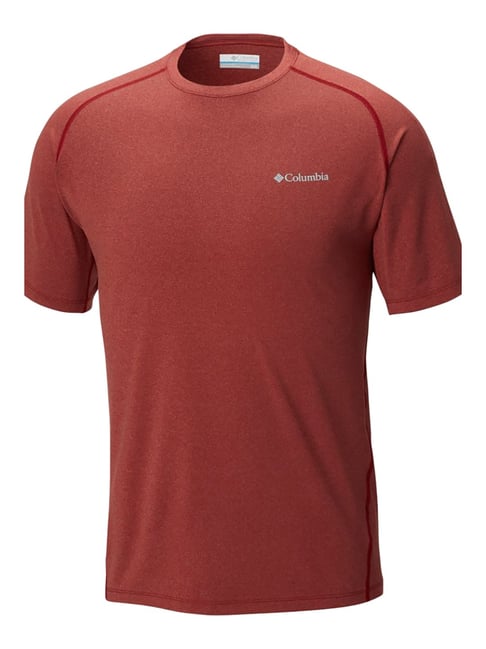 Columbia Men Red Tuk Mountain Short Sleeve T-Shirt