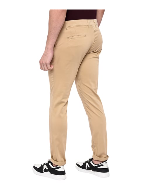 T the brand Stretch Formal Textured Trouser  Khaki  Tea  Tailoring