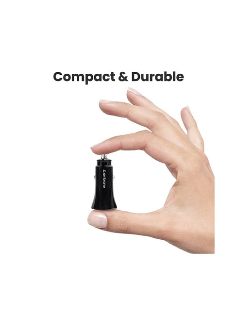 Buy Ambrane 38W Fast Car Charger 3.0 TypeC & USB Online At Best Price