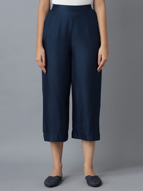 Buy Navy  Black Trousers  Pants for Women by Kryptic Online  Ajiocom