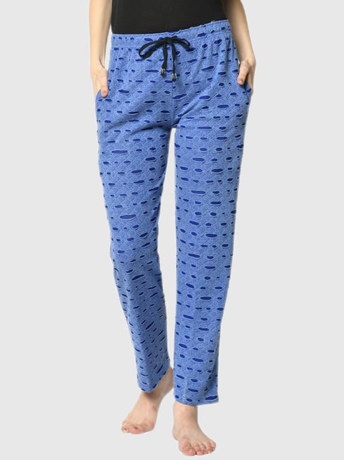 Vimal Jonney Blue Cut Work Print Track Pants