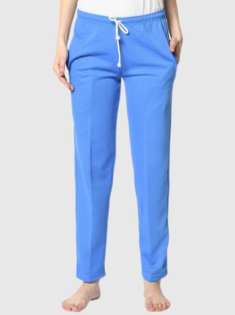 Vimal Jonney Blue Stripes Print Track Pants