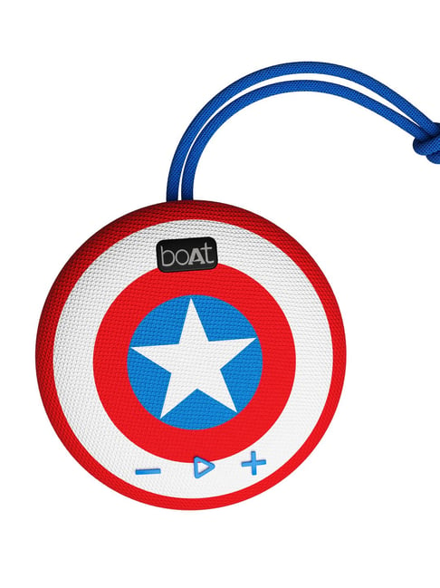 boAt Stone 190 T 5W Marvel Edition Portable Speaker with IPX7 Water Resistance (Captain's Blue)