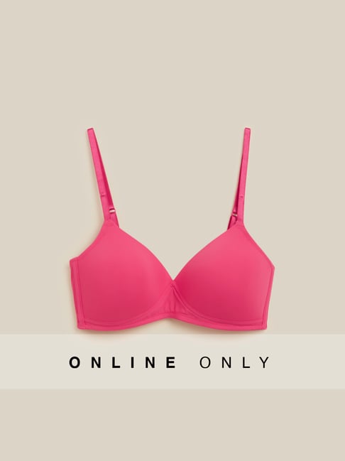 Superstar by Westside Fuchsia Padded Non-Wired Bra Price in India