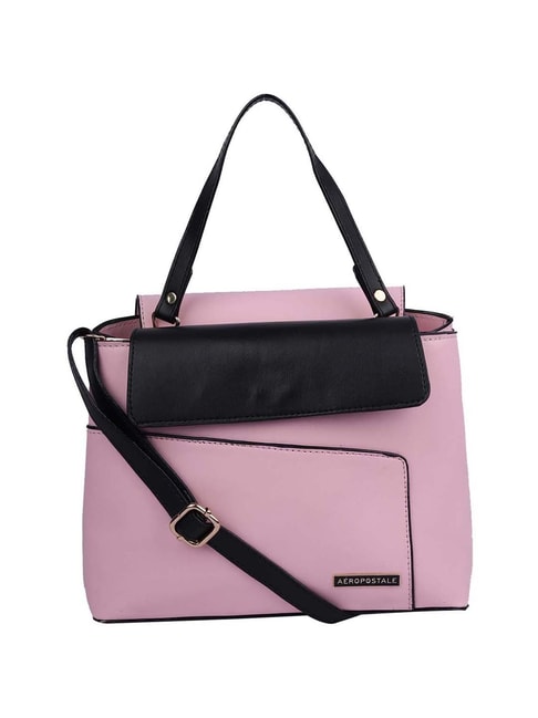 Aeropostale  Pink Solid Handbag Price in India