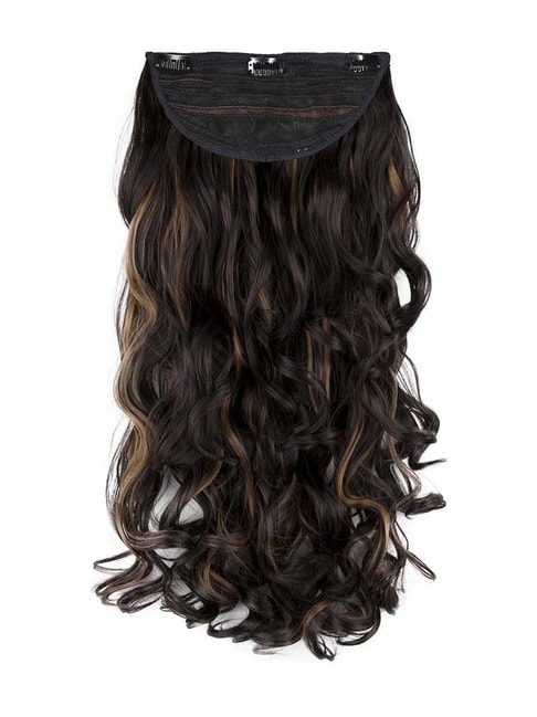 Buy Streak Street Dark Brown Hair Extensions With Golden Highlights Online  At Best Price @ Tata CLiQ