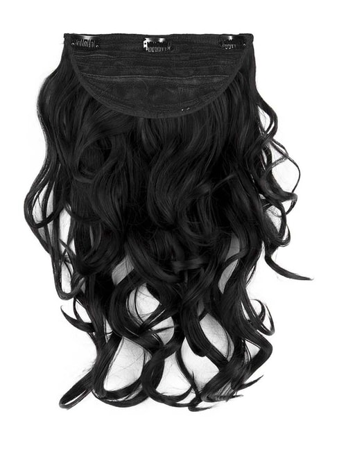 Buy Streak Street Clip-In 18'' Soft Curls Jet Black Hair Extensions Online  At Best Price @ Tata CLiQ