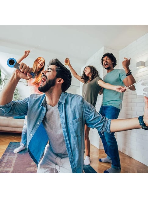 Buy Zebronics ZebFun 3W Wireless Karaoke Microphone (Blue) Online At