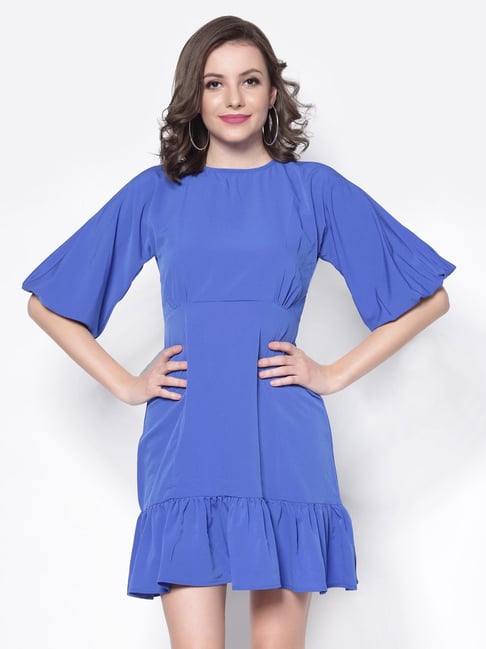 Sera Blue A-Line Dress Price in India