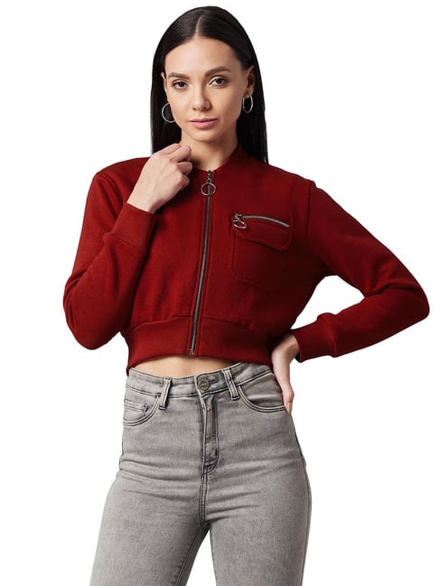 Women's Chicago Red Stars WEAR Cropped Denim Jacket | NWSL Shop
