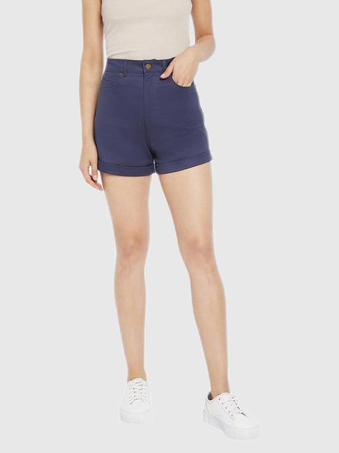 Hypernation Blue Regular Fit Shorts