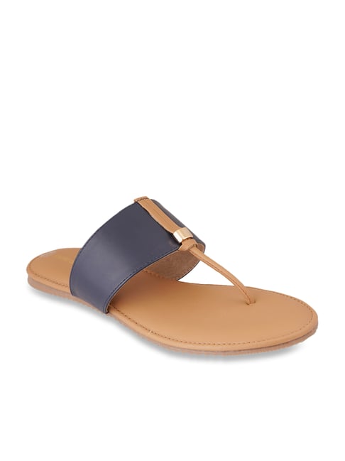 Pelle Albero Women's Blue T-Strap Sandals-picture-33