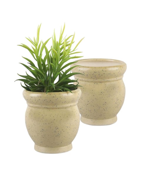 Buy VarEesha Off white Ceramic Planter Pot - Set of 2 at Best Price ...