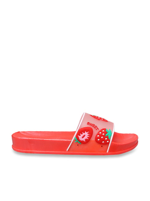 Buy online Red Slip On Sandal from flats for Women by Yala for ₹369 at 63%  off | 2024 Limeroad.com