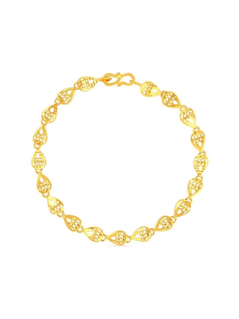22k Plain Gold Bracelet JGS-2208-06722 – Jewelegance