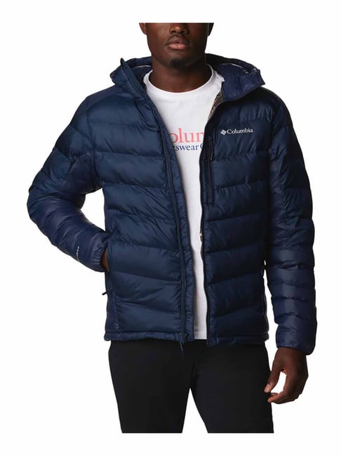 Buy Columbia Blue Omni Heat Reflective Regular Fit Hooded Jacket