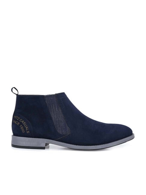 Hitz Men's Navy Casual Boots