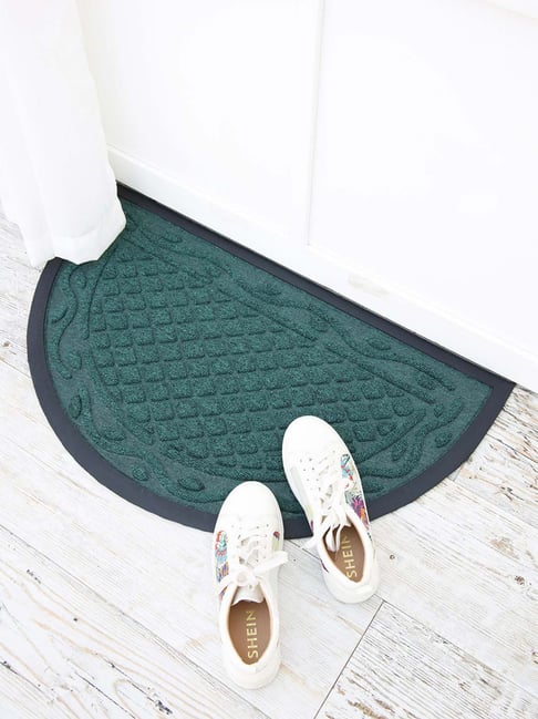 Ariana Green Microfibre Single Happy Feet Outdoor Door Mat - Set of 1