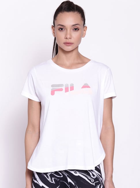 Fila round neck t shirts best sale