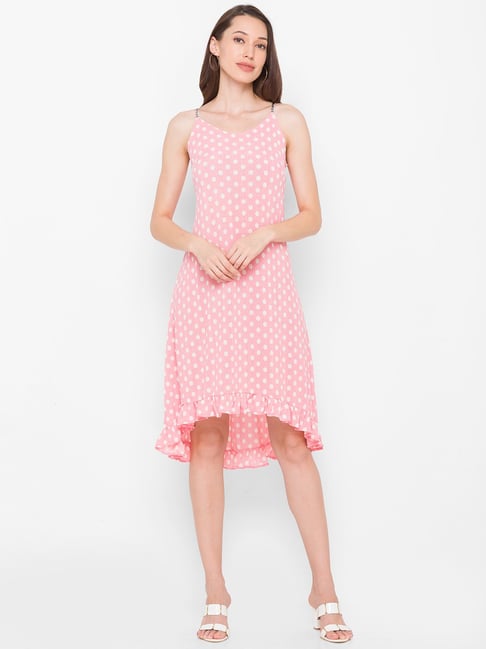 Globus Pink Printed Slip Dress Price in India