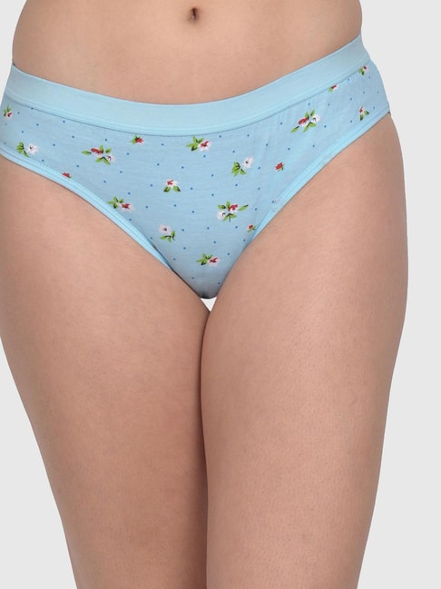 mod & shy Blue Floral Print Panties Price in India