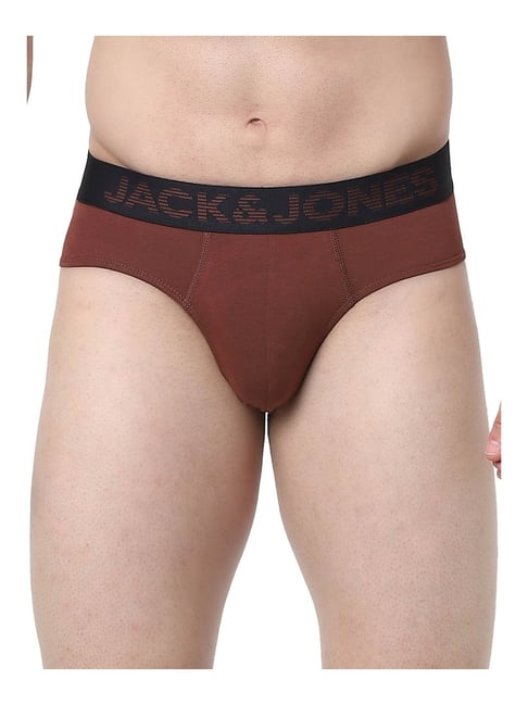 Jack & Jones Brown Regular Fit Briefs