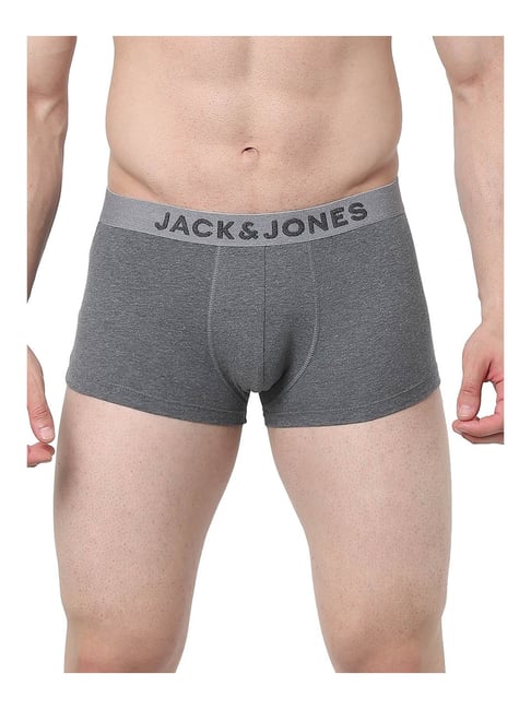 Jack & Jones Dark Grey Melange Regular Fit Trunks