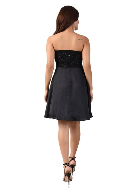 Buy ATTIC SALT Black Embellished Dress for Women Online @ Tata CLiQ