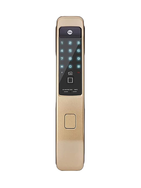 Buy Yale YMI 70 Push Pull smart Door lock , Pin Code Gold Online At