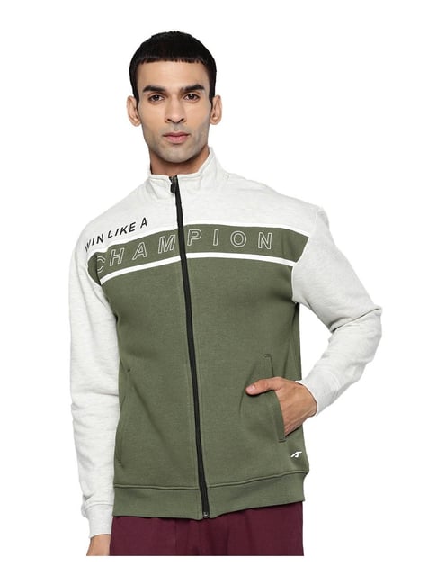 ALCIS Olive & Off White Graphic Print Jacket-picture-47