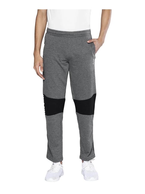 ALCIS Charcoal & Black Colour-Block Trackpants-picture-47
