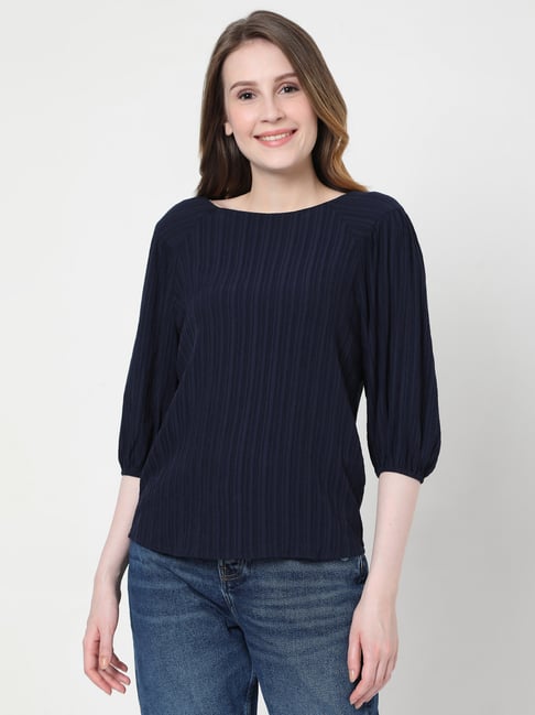 Vero Moda Navy Regular Fit Top