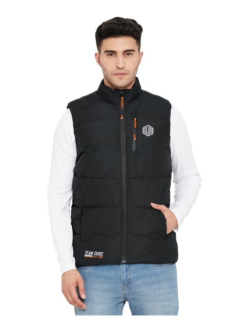 Buy Duke Black Sleeveless Jacket for Men's Online Tata CLiQ