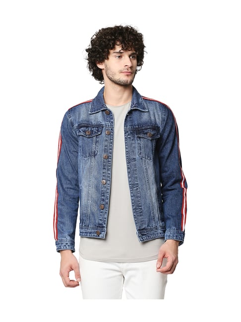 High Star Blue Full Sleeves Regular Fit Jacket-picture-46