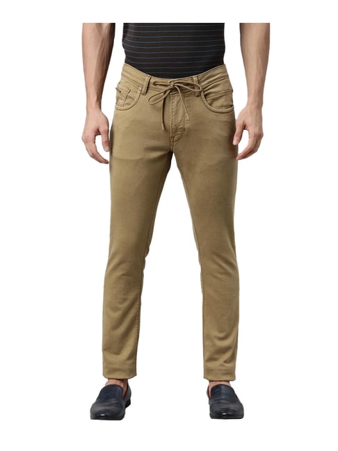 Buy RARE RABBIT Men Cotton Slim Fit Trousers - Trousers for Men 21602732 |  Myntra