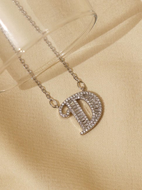 Christian Dior D Crystal Pendant Necklace - Etsy