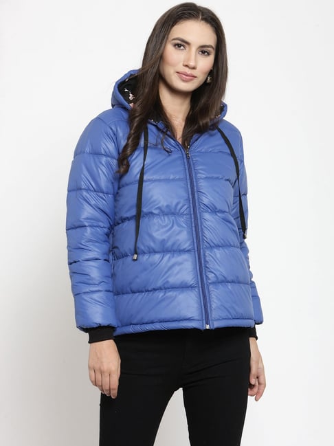 Pale blue cheap quilted jacket