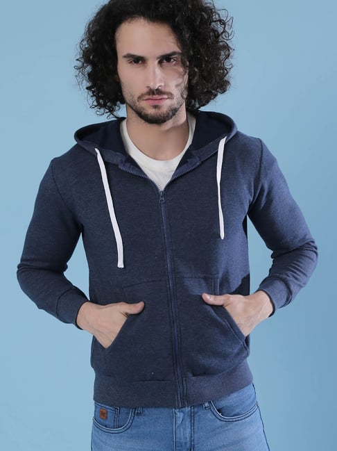 Denim sale blue hoodie