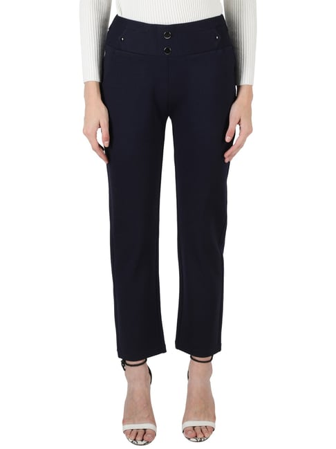 Monte Carlo Navy Mid Rise Trousers-picture-20