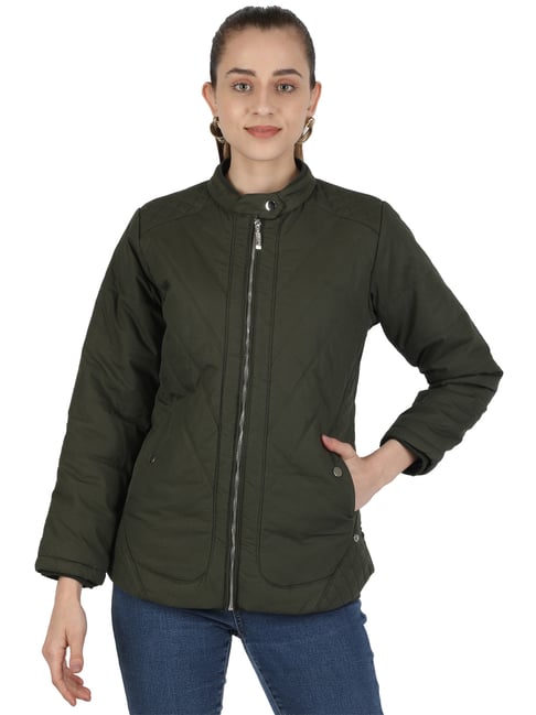 Buy Flying Machine High Neck Solid Padded Jacket - NNNOW.com