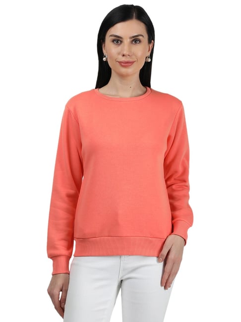 Monte Carlo Coral Regular Fit Sweatshirt