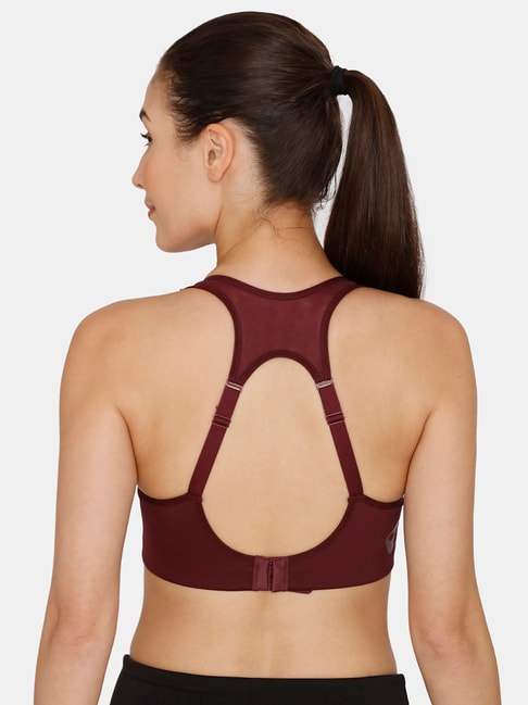 Buy Zelocity by Zivame Maroon Non Wired Non Padded Sports Bra for Women  Online @ Tata CLiQ