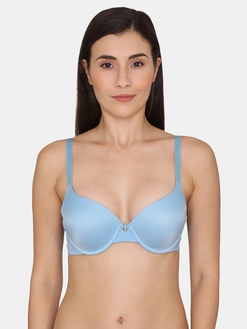 Zivame Blue Under Wired Padded Push Up Bra Price in India