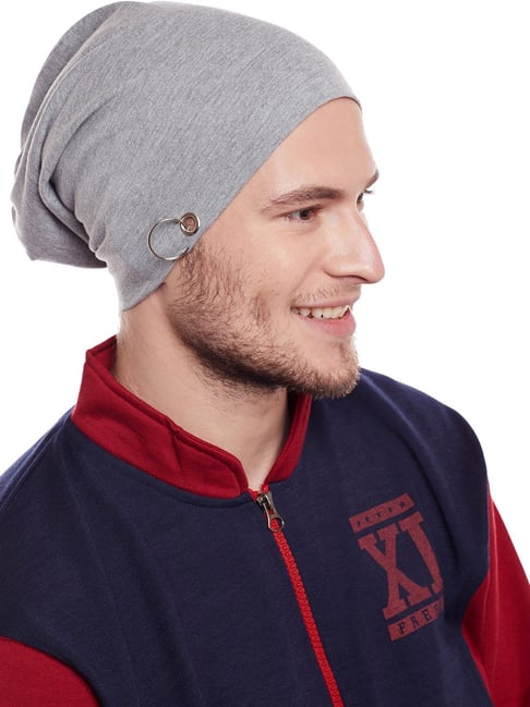 Buy Vimal Jonney Grey Solid Beanie at Best Price Tata CLiQ