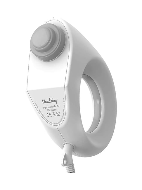 Vandelay Wired Deep Tissue Gun Massager (White)