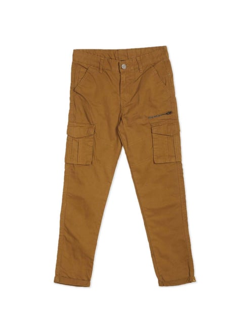 Cherokee Kids Brown Mid Rise Trousers