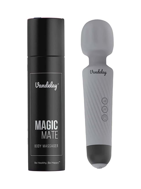 Vandelay Magic Mate Handheld Cordless Personal Body Massager (Smokey Grey)