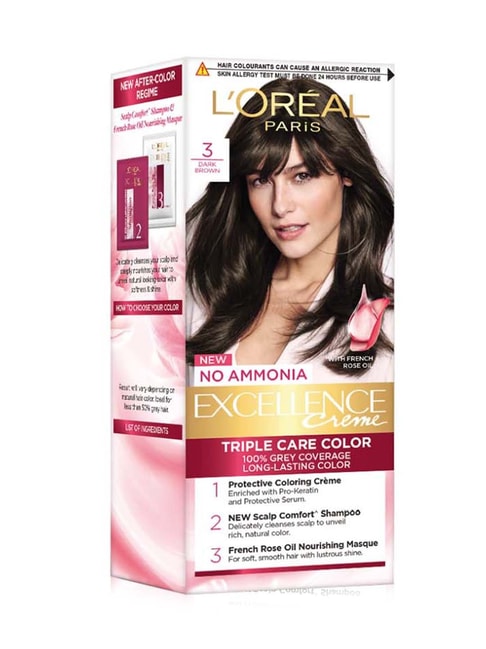 Buy L'Oreal Paris Excellence Small Pack 3 Dark Brown - 50 ml Online At Best  Price @ Tata CLiQ
