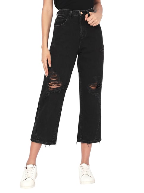 Spykar Black Relaxed Fit Lightly Washed Jeans (YNR)-image-28