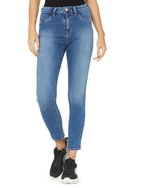 Buy Spykar Dark Blue Skinny Fit Jeggings for Women's Online @ Tata CLiQ